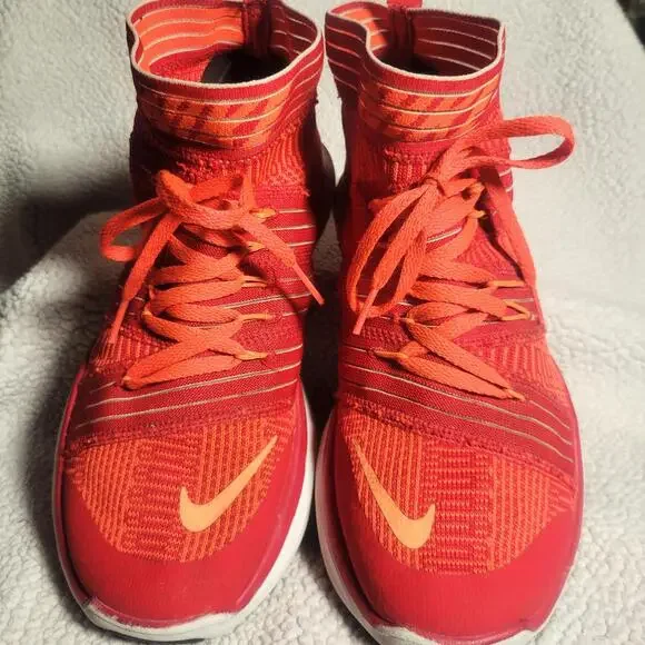 Nike Free Tain Virtue Mid-Top Trainers University Red Men's Hype - Size 7.5 - Picture 7 of 9